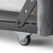 Mebel Elite Кровать 120x200 Villemo, серая, велюровая, ME.VILLEMO/120/90/CP/V/LOZWYS - Home Club, изображение 7