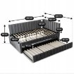 Mebel Elite Кровать 120x200 Villemo, серая, велюровая, ME.VILLEMO/120/90/CP/V/LOZWYS - Home Club, изображение 8