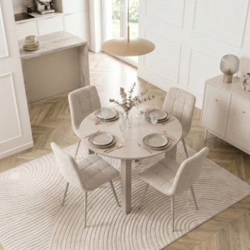 Mebel Elite Стол Harry, раскладной, 92–132 см, цвет «Кашмир», ME.HARRY/92-130/KASZ/S - Home Club