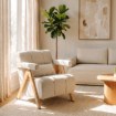 Mebel Elite Кресло Renato, бежевый/дуб, ME.RENATO/BZ/D/T/FW - Home Club, изображение 2
