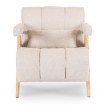 Mebel Elite Кресло Renato, бежевый/дуб, ME.RENATO/BZ/D/T/FW - Home Club, изображение 3