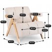 Mebel Elite Кресло Renato, бежевый/дуб, ME.RENATO/BZ/D/T/FW - Home Club, изображение 10