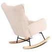 Mebel Elite Кресло-качалка Jackson, бежевый букле/дуб, ME.JACKSON/BZ/TB/FW - Home Club, изображение 5