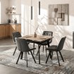 Mebel Elite Стол Lares, керамический, раскладной, 90–150 см, дуб/чёрный, ME.LARES/D/CZ/CER/S90-150 - Home Club, изображение 2