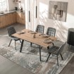 Mebel Elite Стол Lares, керамический, раскладной, 90–150 см, дуб/чёрный, ME.LARES/D/CZ/CER/S90-150 - Home Club, изображение 3