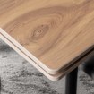Mebel Elite Стол Lares, керамический, раскладной, 90–150 см, дуб/чёрный, ME.LARES/D/CZ/CER/S90-150 - Home Club, изображение 5