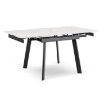 Mebel Elite Стол Lares, керамический, раскладной, 90–150 см, белый мрамор/чёрный, ME.LARES/B/CZ/CER/S90-150 - Home Club, изображение 6