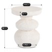 Mebel Elite Столик Lovi 41 см, кремовый/бежевый, современный, ME.LOVI/KR-BZ/MGO/L - Home Club, изображение 6