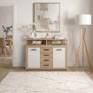 Mebel Elite Комод Blago Midi B 119,5 см, дуб «Сонома»/белый, W.LUNA/MIDIB/DS/B/KOM2D4S - Home Club, изображение 2
