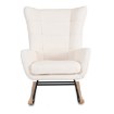 Mebel Elite Кресло-качалка Jackson, кремовый букле/дуб, ME.JACKSON/KR/TB/FW - Home Club, изображение 3
