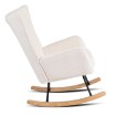 Mebel Elite Кресло-качалка Jackson, кремовый букле/дуб, ME.JACKSON/KR/TB/FW - Home Club, изображение 4
