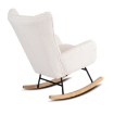 Mebel Elite Кресло-качалка Jackson, кремовый букле/дуб, ME.JACKSON/KR/TB/FW - Home Club, изображение 5
