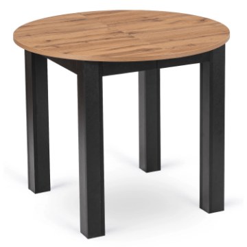 Mebel Elite Стол Harry, раскладной, 92–132 см, дуб Craft/чёрный, ME.HARRY/92-130/DC/CZ/S - Home Club