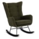 Mebel Elite Крісло-гойдалка Jackson, зелене, з тканини «букле», ME.JACKSON/Z/CZ/TB/FW - Home Club
