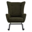 Mebel Elite Кресло-качалка Jackson, зелёное, из ткани «букле», ME.JACKSON/Z/CZ/TB/FW - Home Club, изображение 3