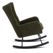 Mebel Elite Кресло-качалка Jackson, зелёное, из ткани «букле», ME.JACKSON/Z/CZ/TB/FW - Home Club, изображение 4