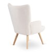 Mebel Elite Кресло для отдыха Lozano с подставкой для ног, кремового цвета, из ткани «букле», ME.LOZANO/KR/DK/TB/FW - Home Club, изображение 6