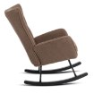 Mebel Elite Кресло-качалка Jackson, коричневое, из ткани «букле», ME.JACKSON/BR/CZ/TB/FW - Home Club, изображение 4