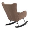 Mebel Elite Кресло-качалка Jackson, коричневое, из ткани «букле», ME.JACKSON/BR/CZ/TB/FW - Home Club, изображение 5