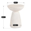 Mebel Elite Столик Nell 41 см, кремовый/бежевый, современный, ME.NELL/KR-BZ/MGO/L - Home Club, изображение 5