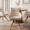 Mebel Elite Вращающееся кресло Willa кремового цвета из ткани «букле», ME.WILLA/KR/D/T/K - Home Club, изображение 3