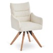 Mebel Elite Вращающееся кресло Willa кремового цвета из ткани «букле», ME.WILLA/KR/D/T/K - Home Club, изображение 6