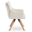 Mebel Elite Вращающееся кресло Willa кремового цвета из ткани «букле», ME.WILLA/KR/D/T/K - Home Club, изображение 8