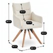 Mebel Elite Вращающееся кресло Willa кремового цвета из ткани «букле», ME.WILLA/KR/D/T/K - Home Club, изображение 10