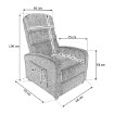 Kontrasto Кресло Chili 3 от Poli J., серого цвета, с функцией откидывания, Meb000717 - Home Club, изображение 10
