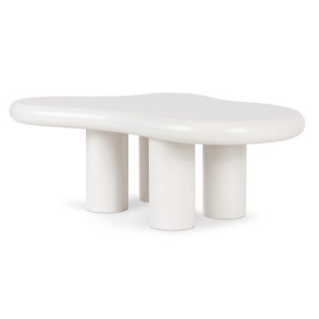 Mebel Elite Кофейный столик Perla, белый, ME.PERLA/MB/L - Home Club