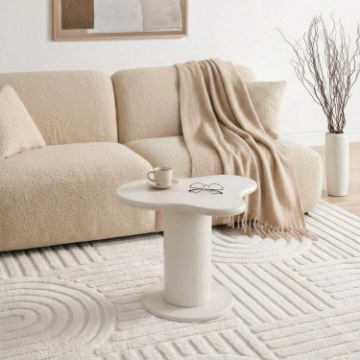 Mebel Elite Кофейный столик Pascal, белый, ME.PASCAL/MB/L - Home Club