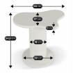 Mebel Elite Кофейный столик Pascal, белый, ME.PASCAL/MB/L - Home Club, изображение 6