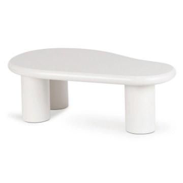 Mebel Elite Кофейный столик Edme, белый, ME.EDME/MB/L - Home Club
