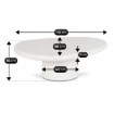 Mebel Elite Кофейный столик Emile, белый, ME.EMILE/MB/L - Home Club, изображение 5