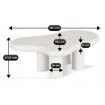 Mebel Elite Кофейный столик Playa, белый, ME.PLAYA/MB/L - Home Club, изображение 4