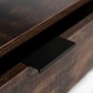 Mebel Elite Раздвижной стол-скамейка Luca 100 см, дуб в стиле рустик/чёрный, ME.LUCA/DRU/CZ/L - Home Club, изображение 9