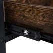 Mebel Elite Раздвижной стол-скамейка Luca 100 см, дуб в стиле рустик/чёрный, ME.LUCA/DRU/CZ/L - Home Club, изображение 11