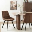 Mebel Elite Стілець Rick, коричневий, велюровий, ME.RICK/BR/V/K - Home Club, зображення 2