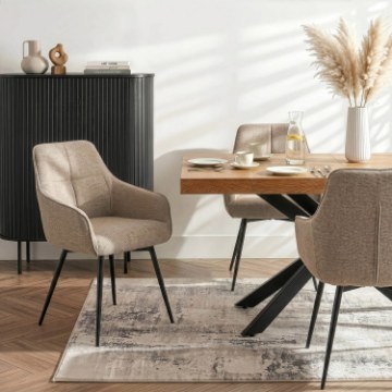 Mebel Elite Вращающееся кресло Larisa бежевого цвета, ME.LARISA/BZ/CZ/T/K - Home Club