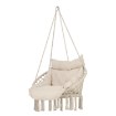Garden Line Подвесной кресло - «Аистиное гнездо» с подушкой 80 x 60 x 120 см, бежевый/серый, HAM3187 - Home Club, изображение 4