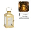 Chomik Ліхтар 11 x 11 x 22 См Led Металевий Золотий, SOL0900 - Home Club, зображення 6