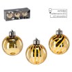 Chomik Кпл. 3 Скляні Бомби - Золоті 8 См Led, BOZ4365 - Home Club