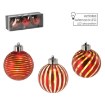 Chomik Kpl. 3 Скляні Бомби - Червені 8 См Led, BOZ4358 - Home Club