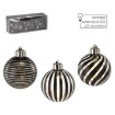 Chomik Набор из 3 стеклянных шаров - серебряные, 8 см, Led, BOZ4372 - Home Club, изображение 2