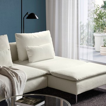 ИКЕА Диван для 4 человек с шезлонгом SÖDERHAMN, 296.216.69 - Home Club