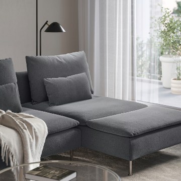 ИКЕА Диван для 4 человек с шезлонгом SÖDERHAMN, 096.216.65 - Home Club