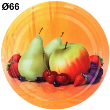 Chomik Крышка fi66 Rts «Фрукты» k1100 9267/6911/9267 в форме груши, 1000P66OW6-1100 - Home Club