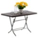 Garden Line Складной садовый стол 65 × 115 × 74 см, коричневый, CT053-R/BR - Home Club