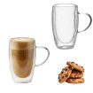 BackHome Living Набор из 2 рифленых стаканов с двойными стенками и ручкой, 440 мл, IBO4720 - Home Club, изображение 2