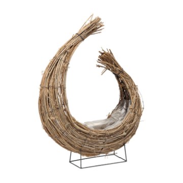 Chomik Плетеная корзина в форме полумесяца, 45 × 12 × 45 см, напольная, SIL9155 - Home Club